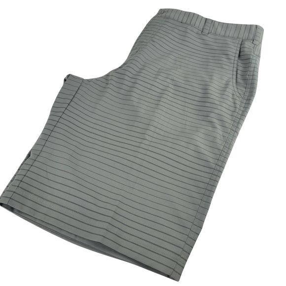 Nike Tour Performance Modern Tech 12” Golf Shorts Mens 38 Gray Striped Stretch - Picture 1 of 11